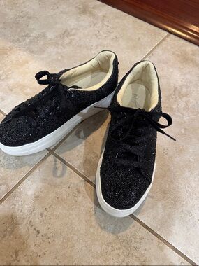 Sparkling black Women's Sneakers